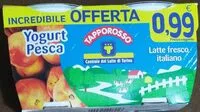 Mängden socker i Yogurt intero pesca
