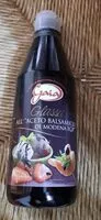 Mängden socker i Glassa all'aceto balsamico