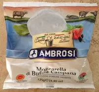 Mängden socker i Mozzarella di Bufala Campana AOP (20% MG)