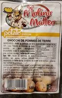Mängden socker i Gnocchi de pomme de terre