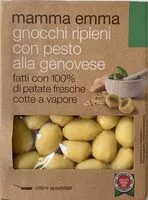 Mängden socker i Gnocchi ripieni con pesto alla genovese