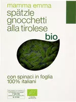 Mängden socker i Bio spätzle gnocchetti alla tirolese