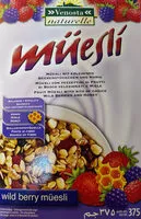 Mängden socker i Fruit Müsli with Bits of Wild Berries and Honey