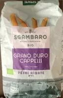 Mängden socker i Penne rigate grano duri cappelli