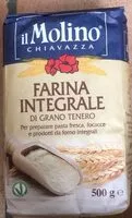 Mängden socker i Farina integrale di grano tenero