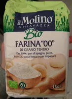 Mängden socker i Farina 00 di grano tenero Bio