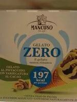 Mängden socker i Gelato al pistacchio con caricatura al cacao