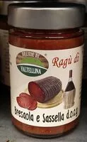 Mängden socker i Ragù di bresaola e Sassella docg