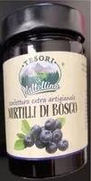 Mängden socker i Tesoro della valtellina confettura mirtillo