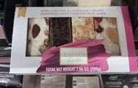 Mängden socker i Mini stecche torrone tenero