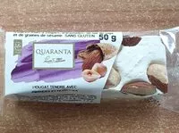 Mängden socker i Nougat Quaranta