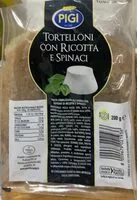 Mängden socker i Tortelloni con ricotta e spinaci