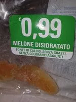 Mängden socker i Melone disidratato