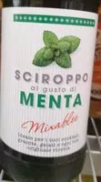 Mängden socker i sciroppo al gusto di menta