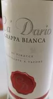Mängden socker i Grappa bianca Distillerie Valdoglio