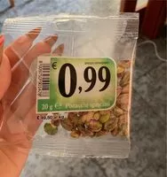 Mängden socker i Pistacchi sgusciati