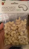 Mängden socker i Anacardi sgusciati bio