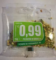 Mängden socker i Pistacchi in granella
