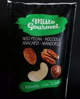 Mängden socker i Misto Gourmet Noci Pecan - Nocciole - Anacardi - Mandorle