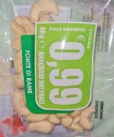 Mängden socker i Anacardi naturali