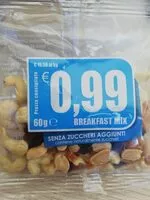 Mängden socker i Breakfast mix