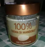 Mängden socker i Crema di mandorle 100%