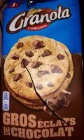 Mängden socker i Cookies Granola aux gros éclats de chocolat