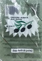 Mängden socker i Gressins rubatà aux olives