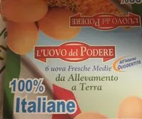 Mängden socker i 6 uova Fresche Medie da Allevamento a Terra