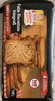 Mängden socker i Fette biscottate integrali senza glutine