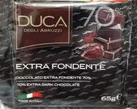 Mängden socker i Cioccolato extra fondente 70%