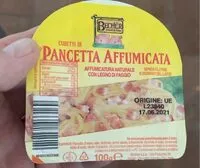 Mängden socker i Pancetta