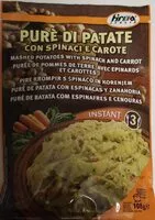 Mängden socker i Purè di Patate con Spinaci e Carote