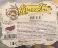 Mängden socker i Anellini di pasta frolla