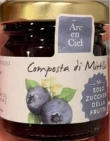 Mängden socker i Composta di mirtillo