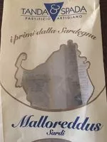 Mängden socker i Malloreddus. Sardi