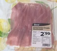 Mängden socker i Prosciutto crudo nazionale
