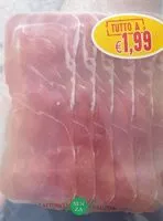 Mängden socker i Prosciutto crudo coop