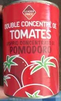 Mängden socker i Double concentré de tomates