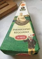 Mängden socker i Parmigiano Reggiano 30 Mois D. o. p