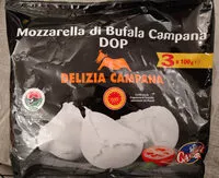 Mängden socker i Mozzarella di bufala campana DOP