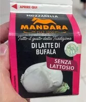 Mängden socker i Mozzarella di latte di bufala senza lattosio