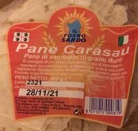 Mängden socker i Pane Carasau