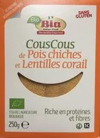 Mängden socker i Couscous de Pois Chiches et Lentilles Corail