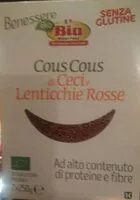 Mängden socker i Cous cous di ceci e lenticchie rosse