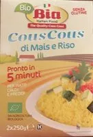 Mängden socker i Cous cous di mais e riso