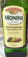 Mängden socker i Druivenpit olie