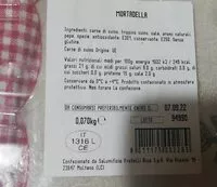 Mängden socker i Mortadella