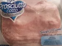 Mängden socker i Prosciutto cotto light