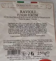 Mängden socker i Ravioli funghi porcini